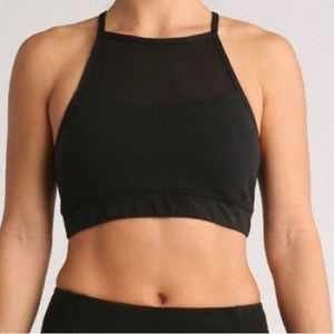 Manduka High Neckline Bra. Black. Medium.